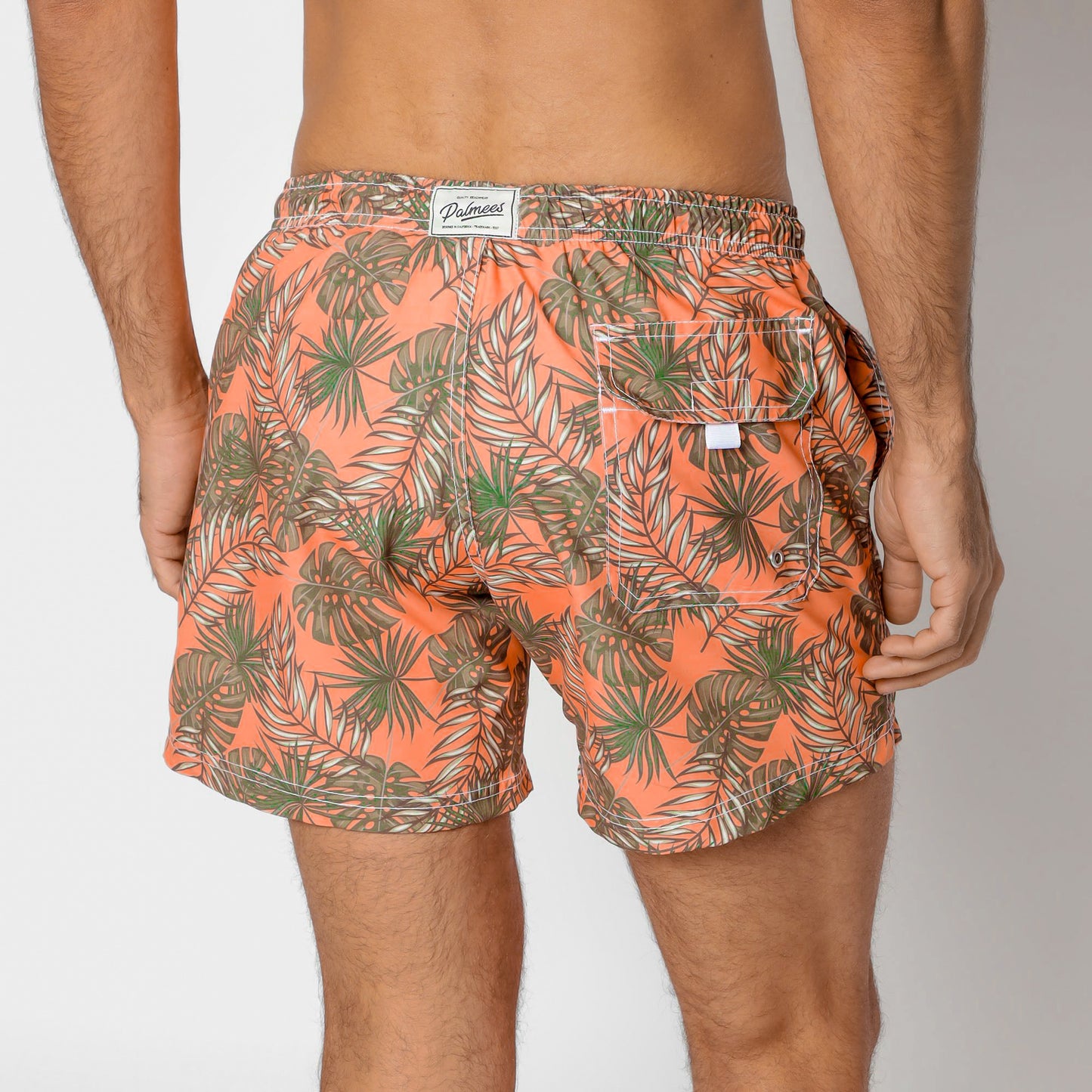 Orange Leaves Swim Short