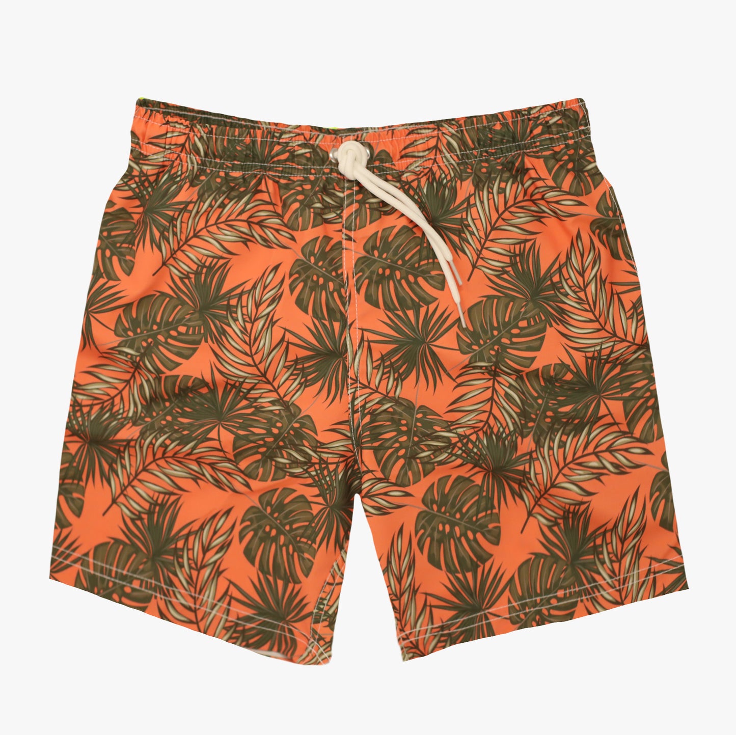 Orange Leaves Swim Short