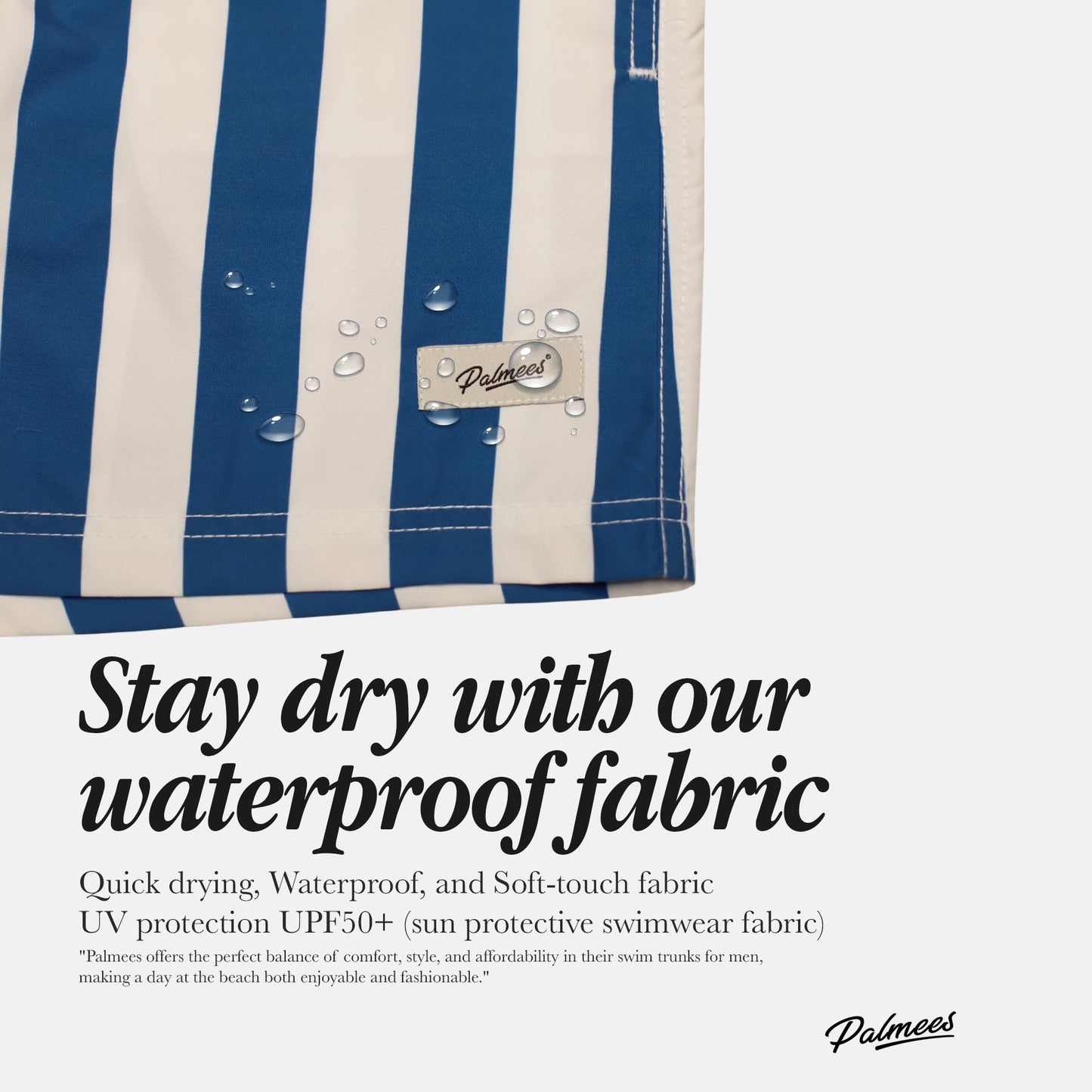 Blue Stripes Swim Short